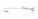 Иглодержатель с аксиальной изогнутой кольцевой ручкой с храповым механизмом, прямой, укороченный, 33 см