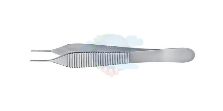 Пинцет хирургический Adson, 1х2-зубый, прямой, длина 12 см