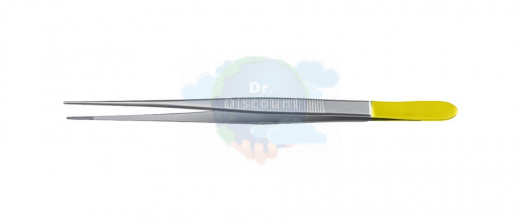 Пинцет анатомический Potts-Smith, прямой, с ТС вставками, длина 15 см