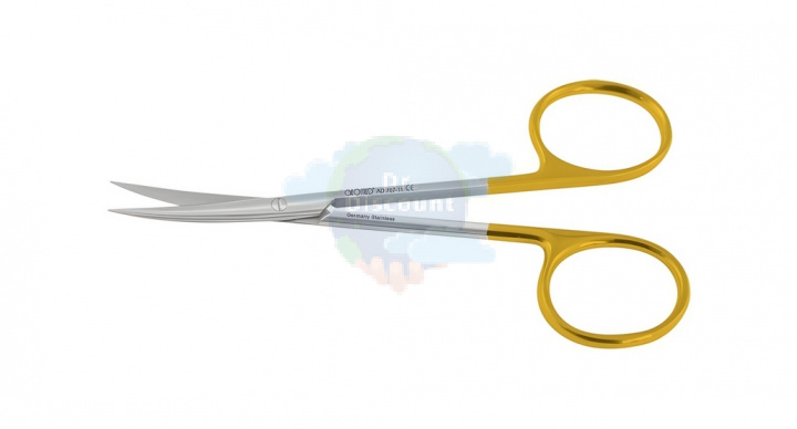 Ножницы Iris, прямые, остроконечные, с ТС вставками, длина 11,5 см