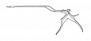 Байонетный нейрохирургические кусачки Kerrison из 2 частей, 23 см, 2 мм