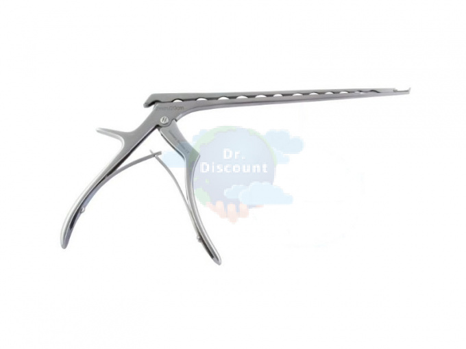 Выкусыватель ламинэктомический Kerrison, вверх 40 град., с выталкивателем, 4 мм, ширина раскрытия 10 мм, Cleanwave, длина 18 см