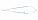 Микроножницы с байонетной ручкой 1 типа, тупым кончиком, изогнутым лезвием 13,3 мм, прямые, общ. длина 18 см, раб. длина 8 см